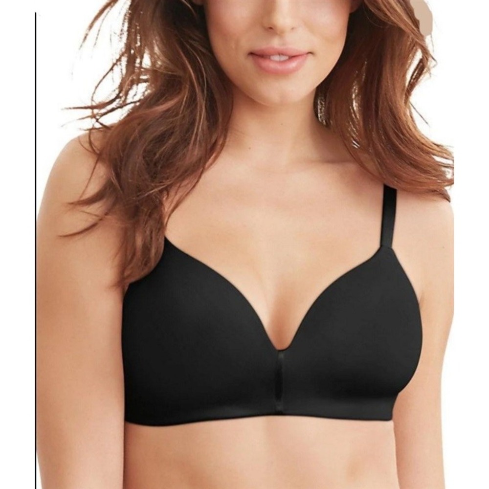 NWOT Maidenform 36D One Fabulous Fit 2.0 Wireless Bra DM7546 Black 132365